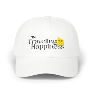 Traveling Happiness Dad Cap – Embroidered Baseball Cap